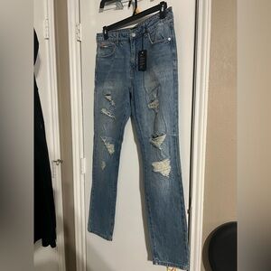 Men Slim blue denim jeans